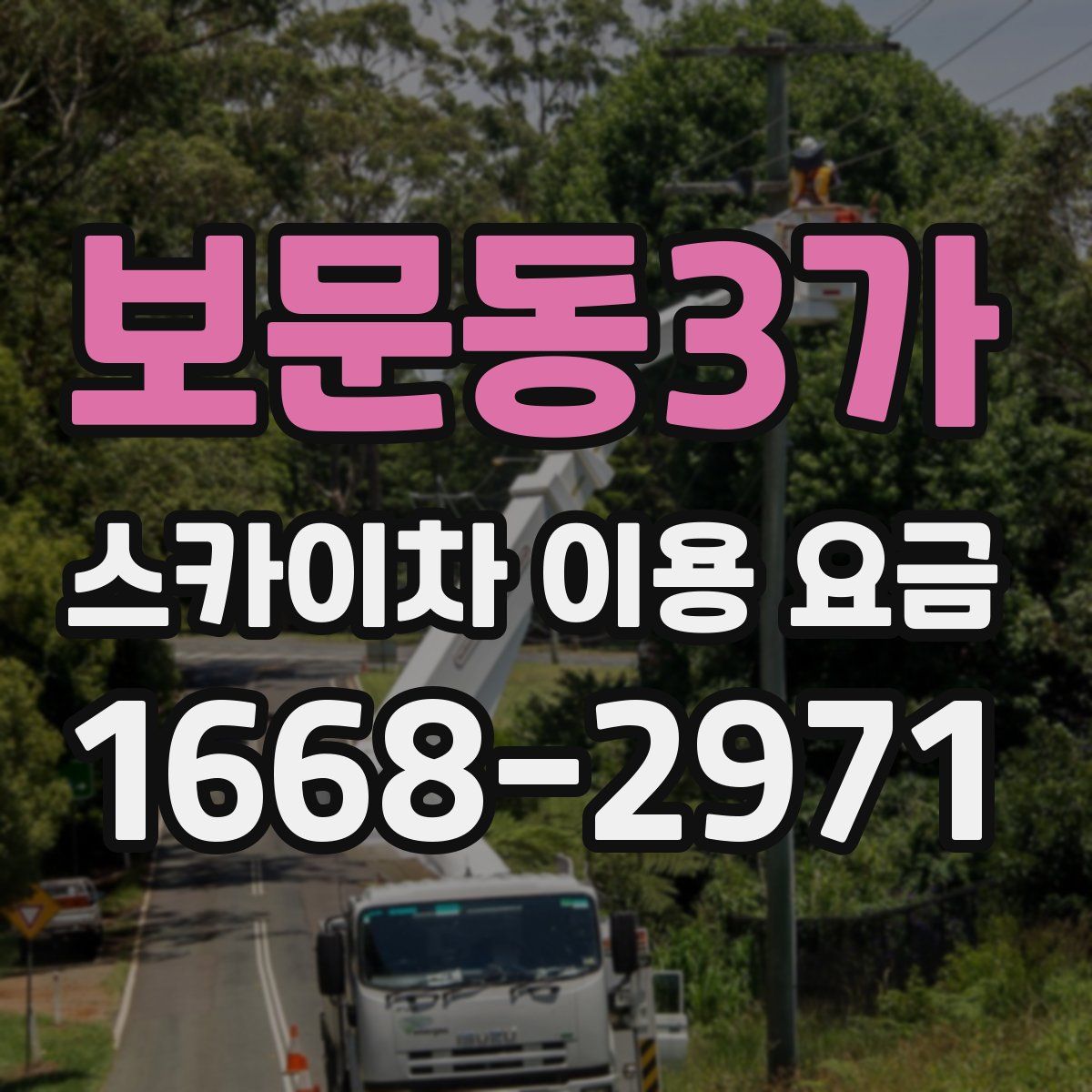 보문동3가 스카이차 이용 요금