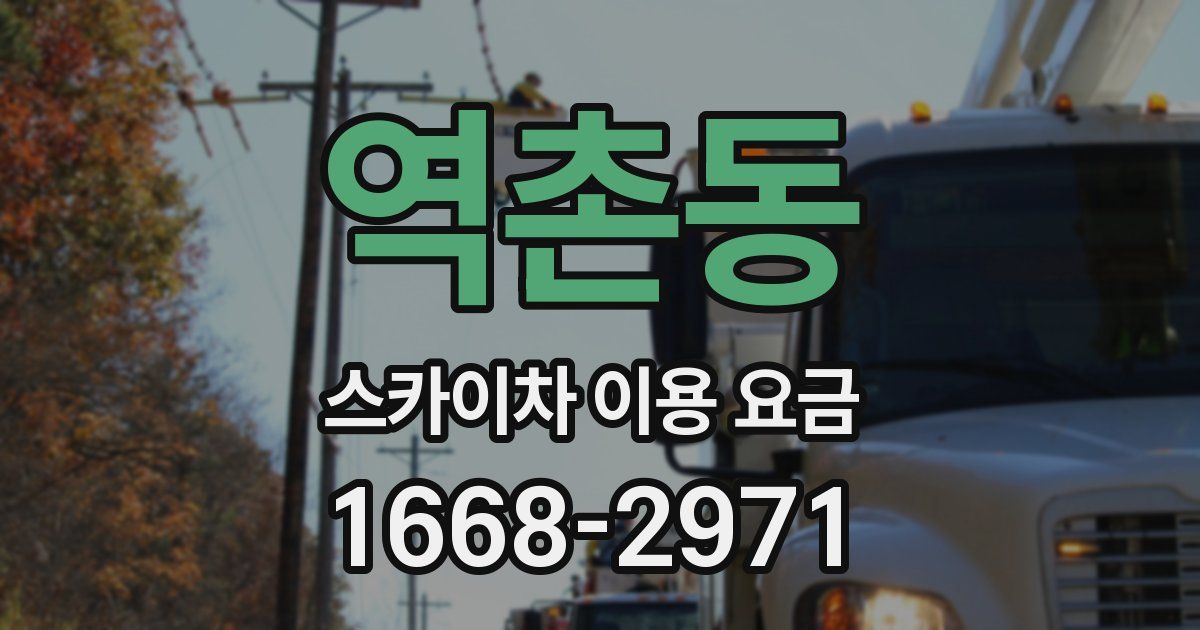 역촌동 스카이차 이용 요금