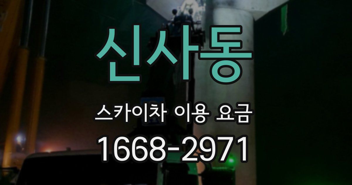 신사동 스카이차 이용 요금