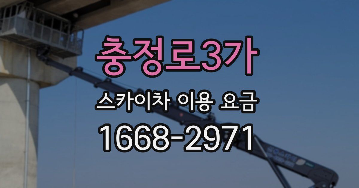 충정로3가 스카이차 이용 요금