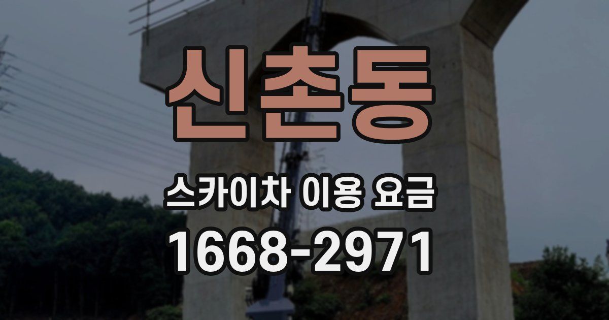 신촌동 스카이차 이용 요금