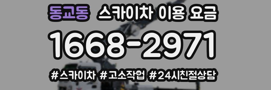 동교동 스카이차 이용 요금