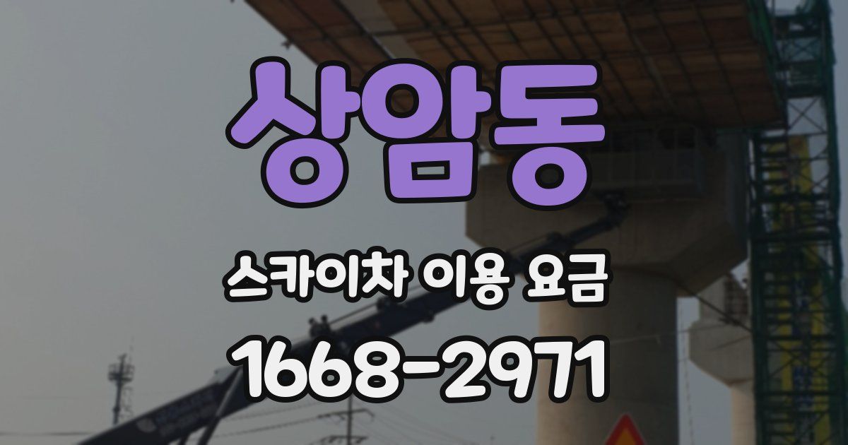 상암동 스카이차 이용 요금