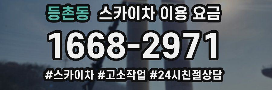 등촌동 스카이차 이용 요금