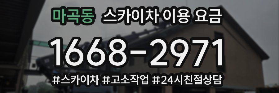 마곡동 스카이차 이용 요금