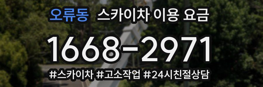 오류동 스카이차 이용 요금