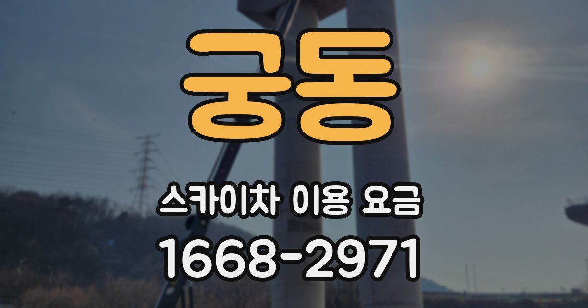 궁동 스카이차 이용 요금