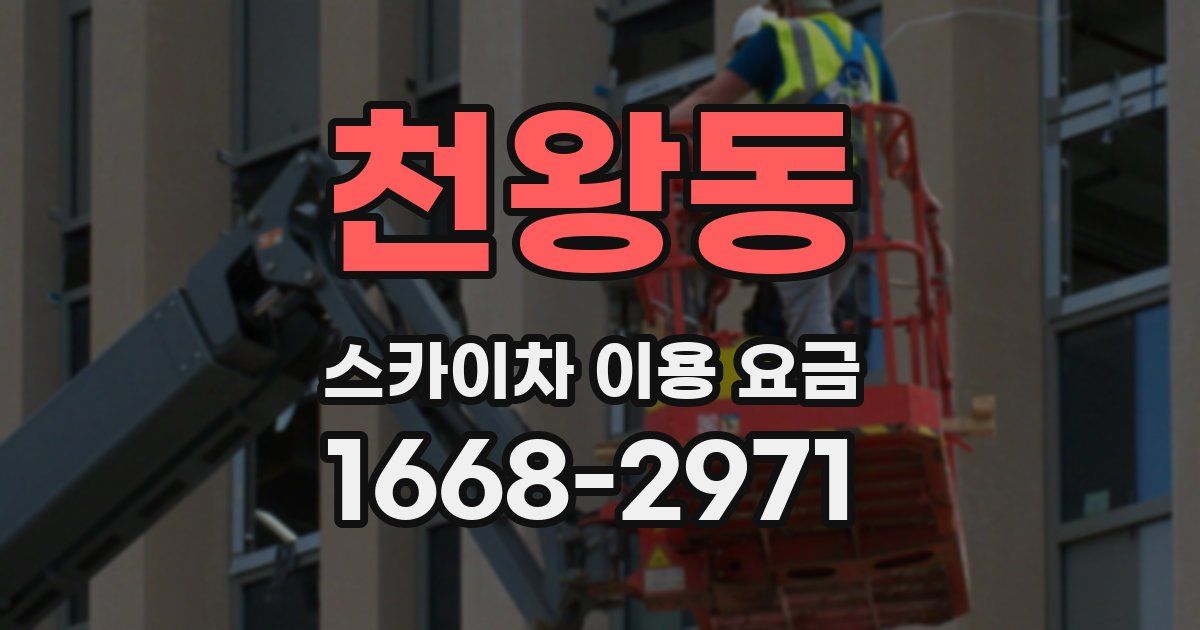 천왕동 스카이차 이용 요금