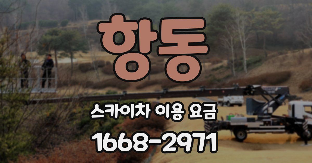 항동 스카이차 이용 요금