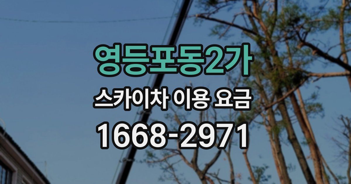 영등포동2가 스카이차 이용 요금