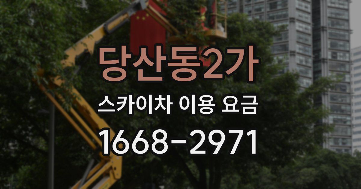 당산동2가 스카이차 이용 요금