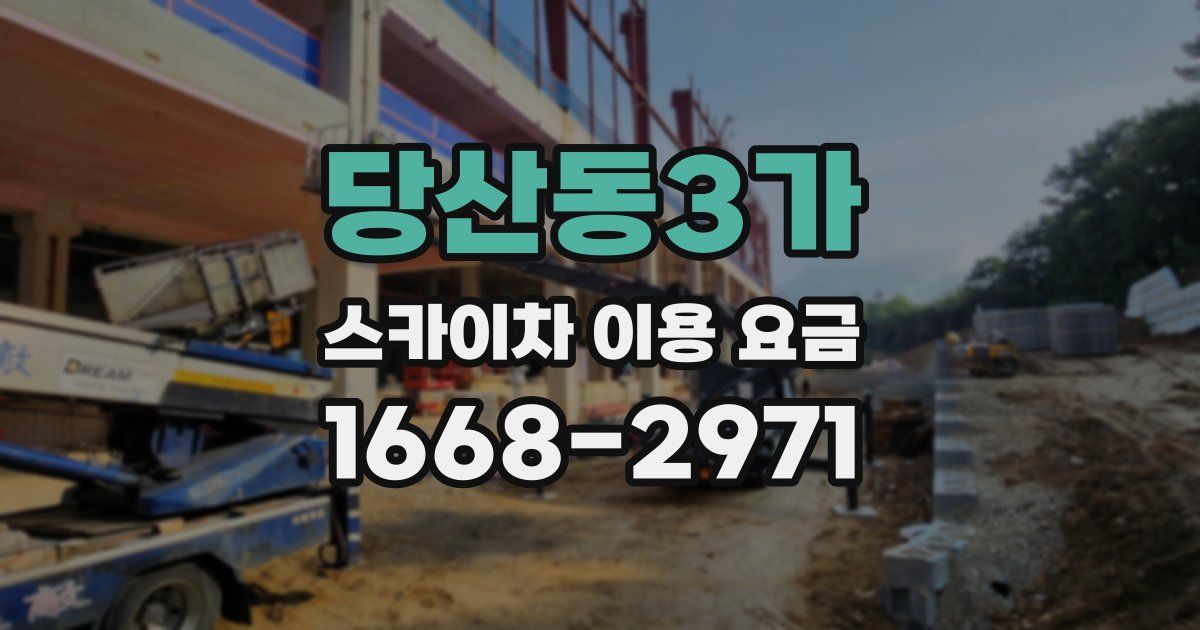 당산동3가 스카이차 이용 요금