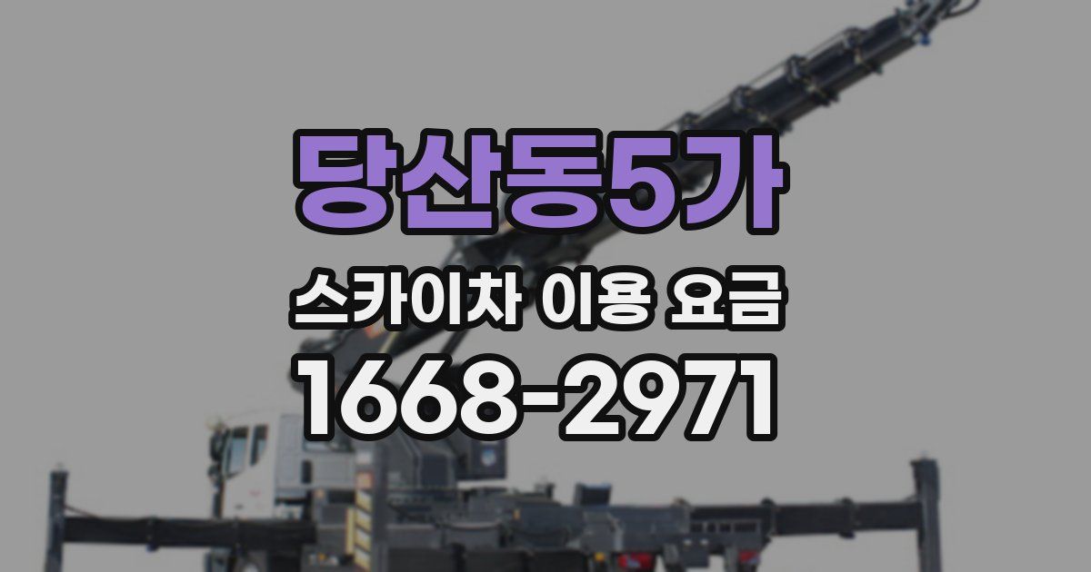 당산동5가 스카이차 이용 요금