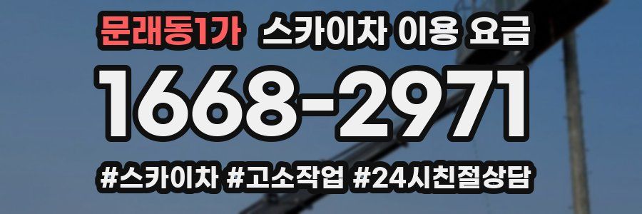 문래동1가 스카이차 이용 요금