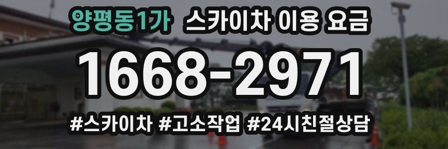 양평동1가 스카이차 이용 요금
