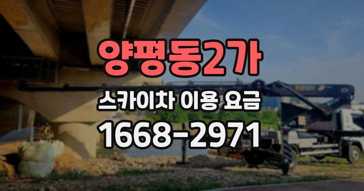 양평동2가 스카이차 이용 요금