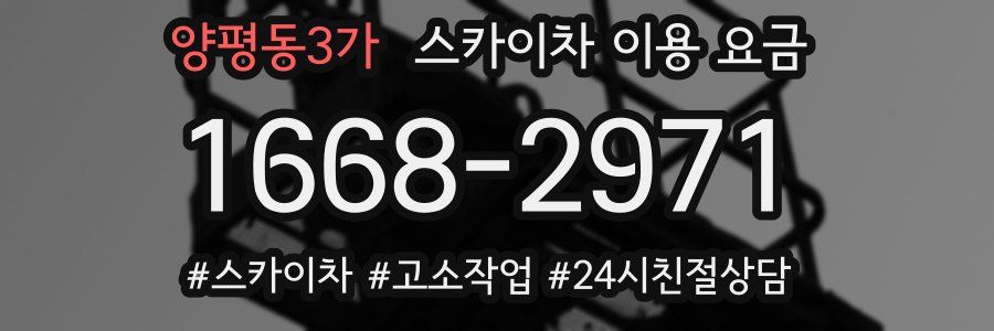 양평동3가 스카이차 이용 요금