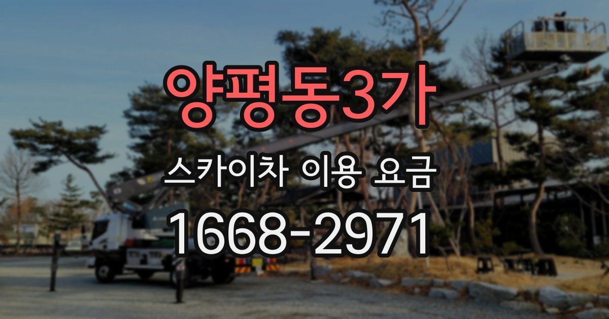 양평동3가 스카이차 이용 요금