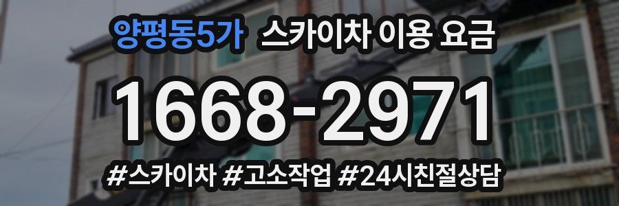 양평동5가 스카이차 이용 요금