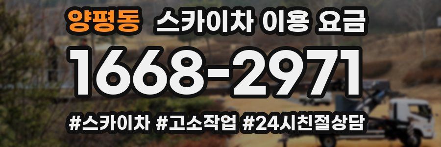 양평동 스카이차 이용 요금