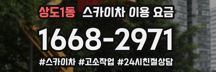 상도1동 스카이차 이용 요금