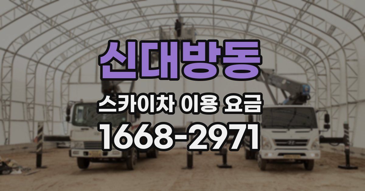 신대방동 스카이차 이용 요금