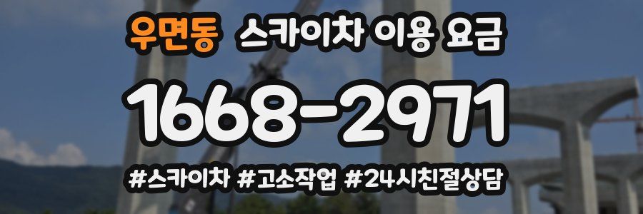 우면동 스카이차 이용 요금