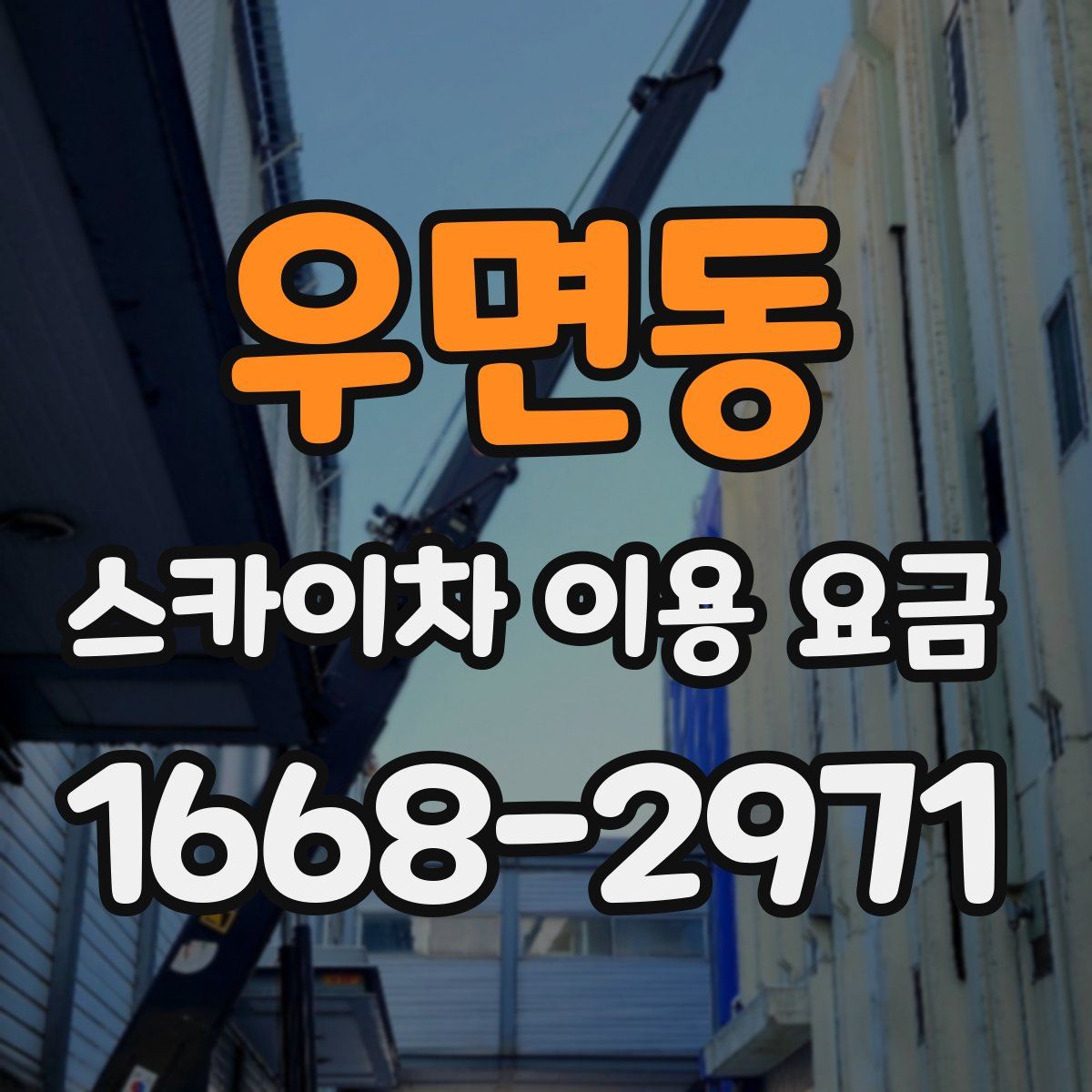 우면동 스카이차 이용 요금