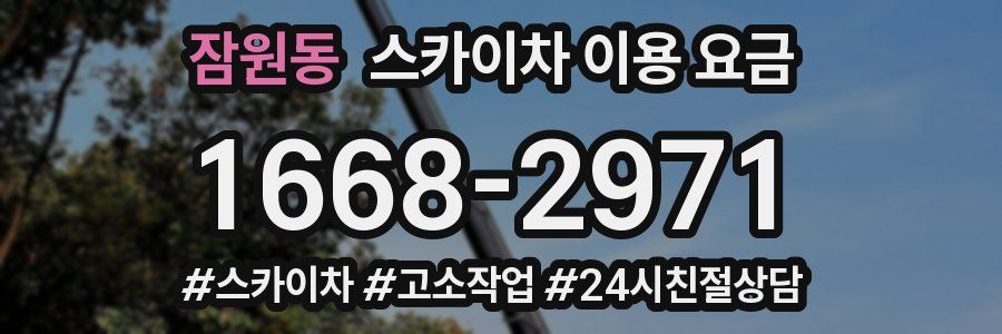 잠원동 스카이차 이용 요금
