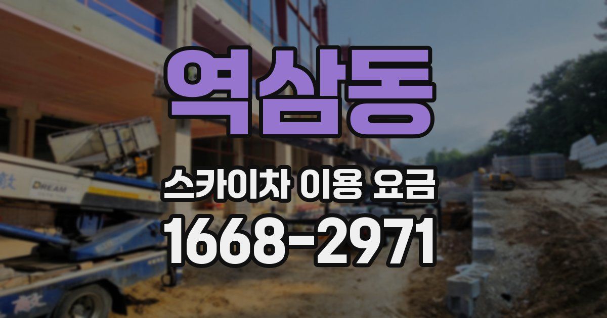 역삼동 스카이차 이용 요금