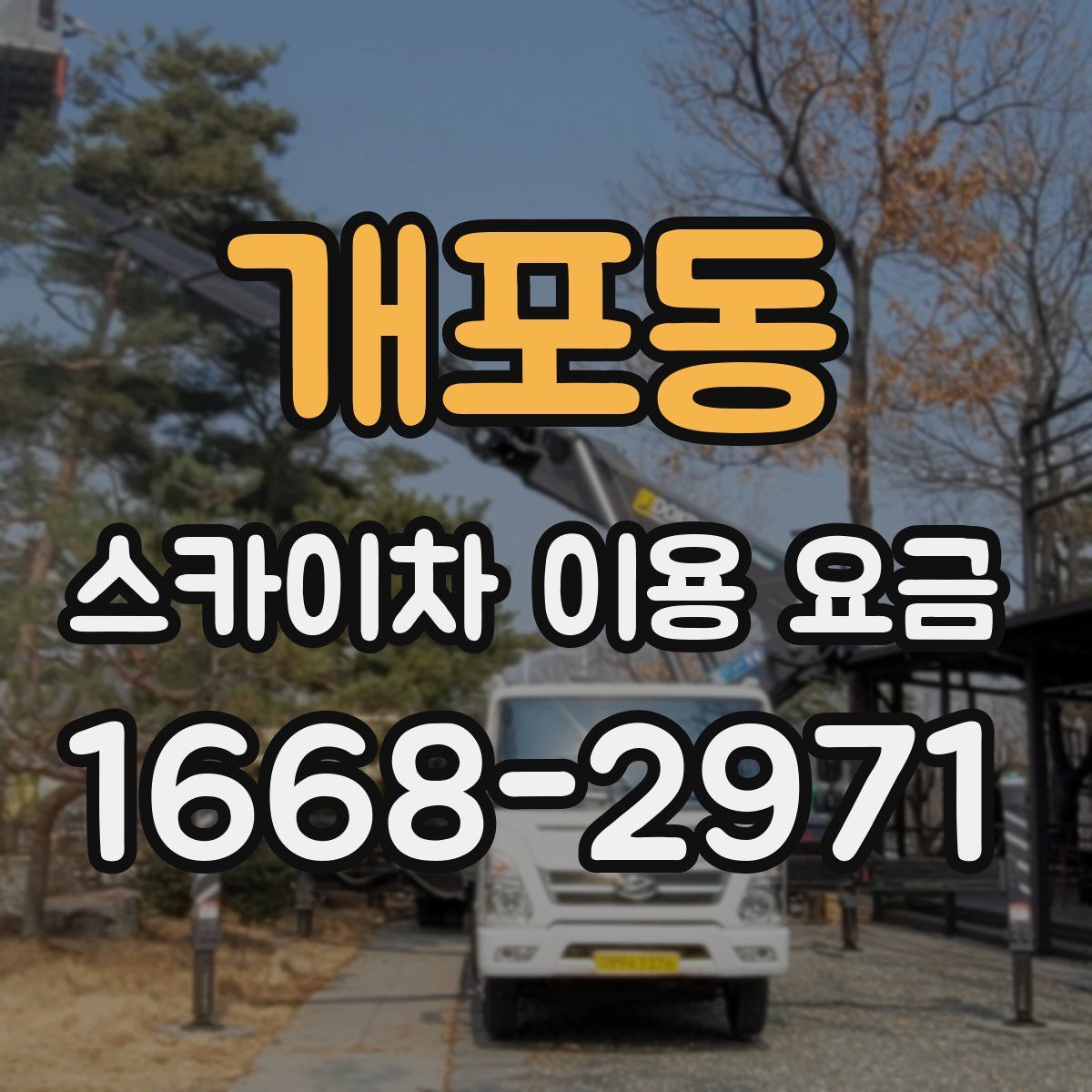 개포동 스카이차 이용 요금