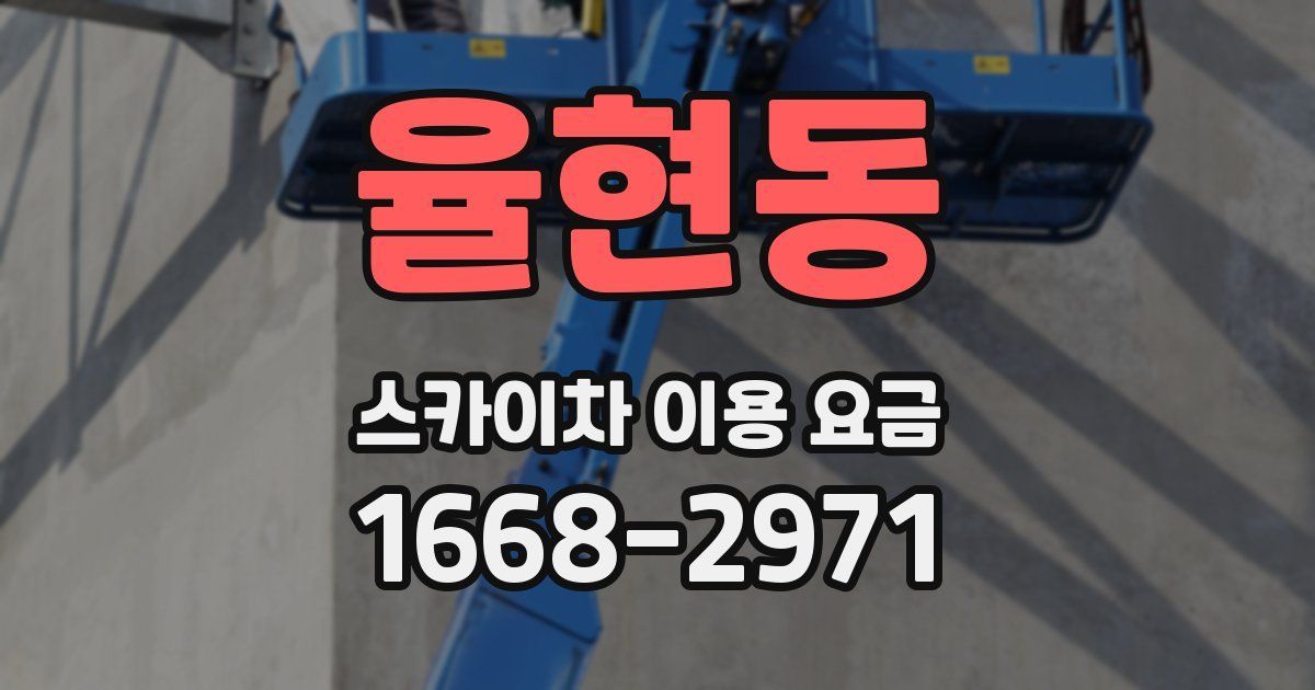 율현동 스카이차 이용 요금