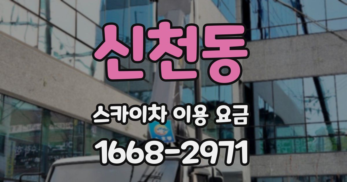 신천동 스카이차 이용 요금