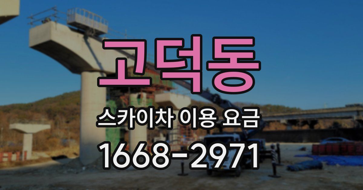 고덕동 스카이차 이용 요금