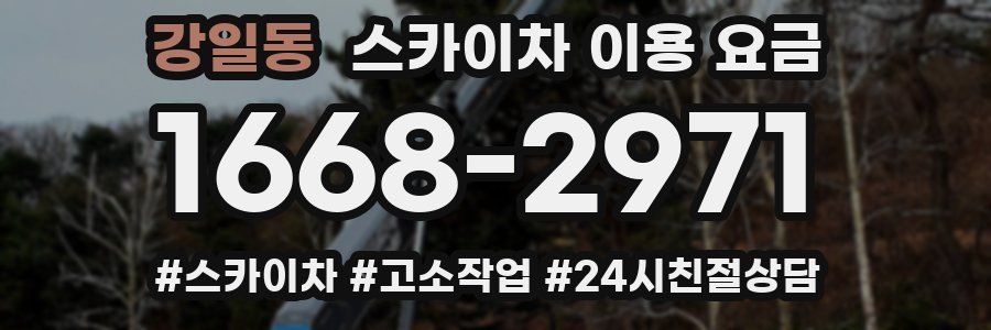 강일동 스카이차 이용 요금