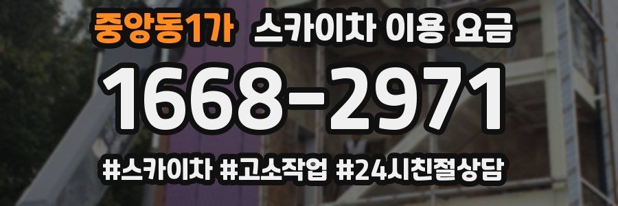 중앙동1가 스카이차 이용 요금