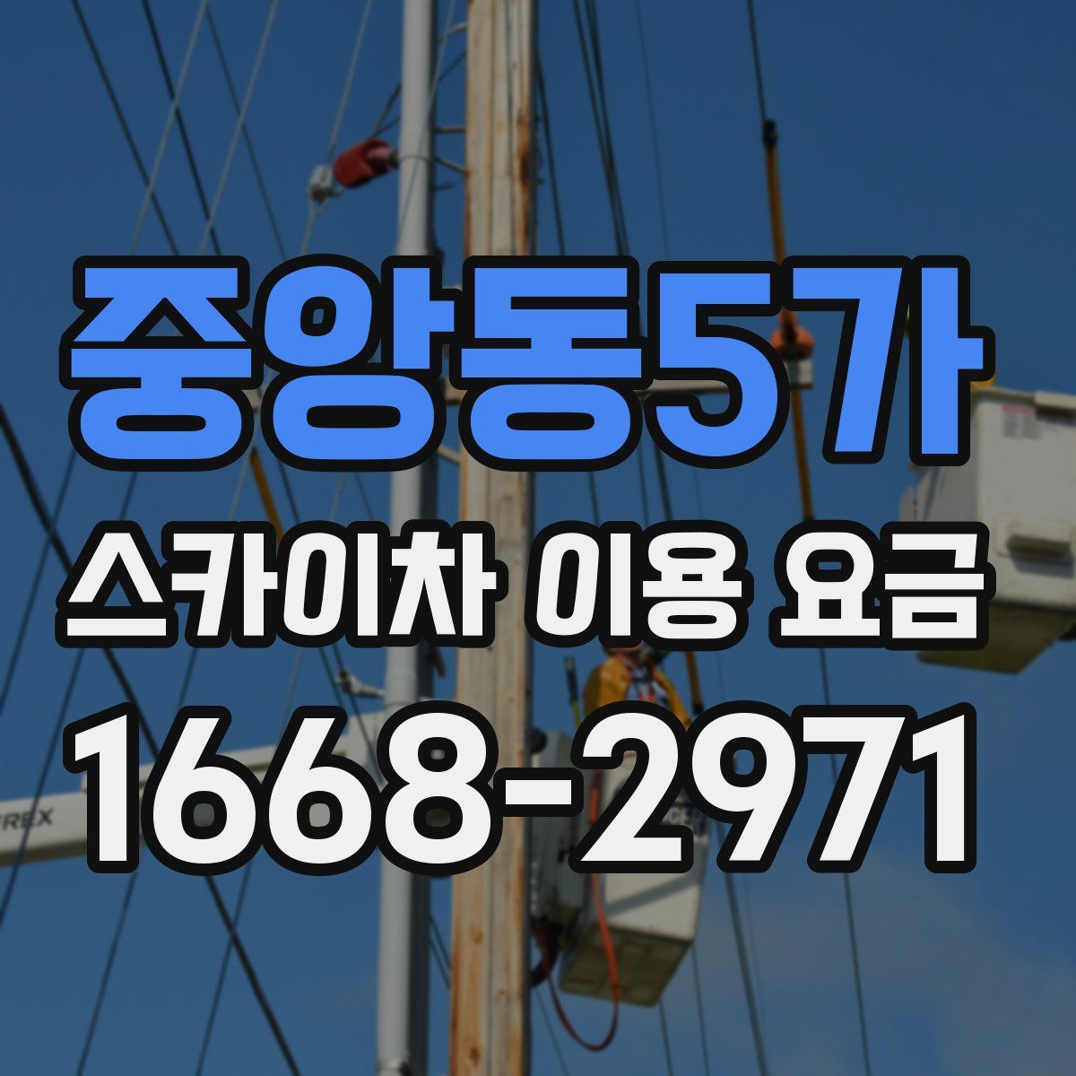 중앙동5가 스카이차 이용 요금