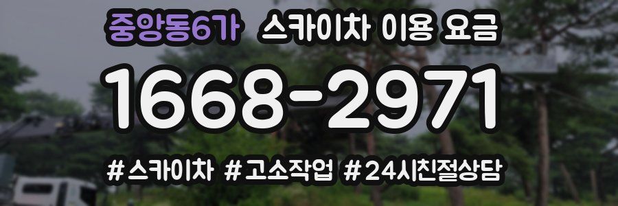중앙동6가 스카이차 이용 요금