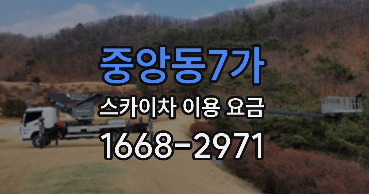 중앙동7가 스카이차 이용 요금