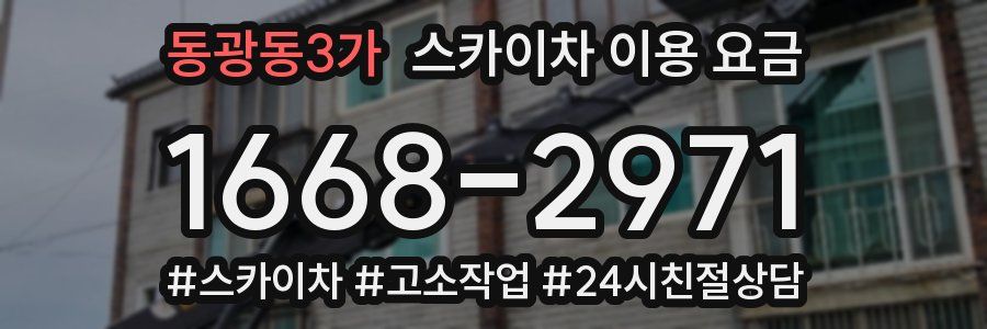 동광동3가 스카이차 이용 요금