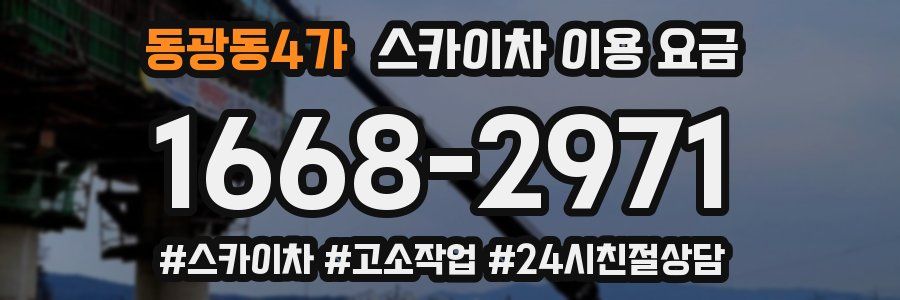 동광동4가 스카이차 이용 요금