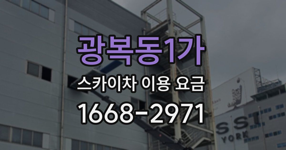 광복동1가 스카이차 이용 요금