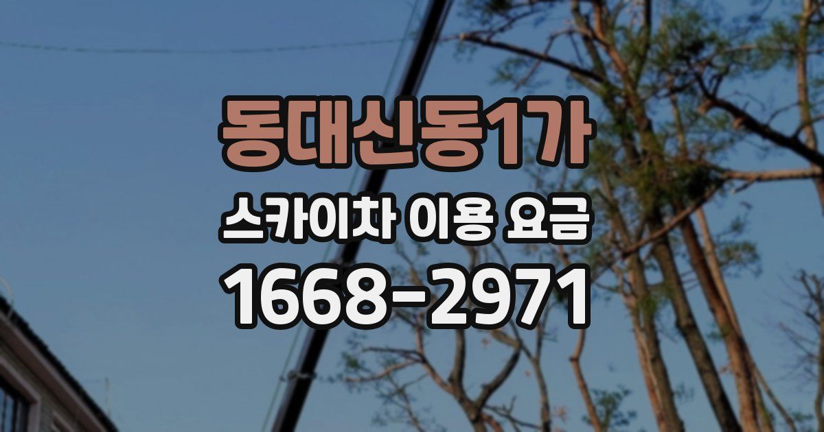 동대신동1가 스카이차 이용 요금