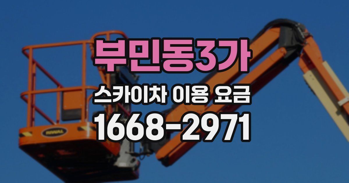 부민동3가 스카이차 이용 요금
