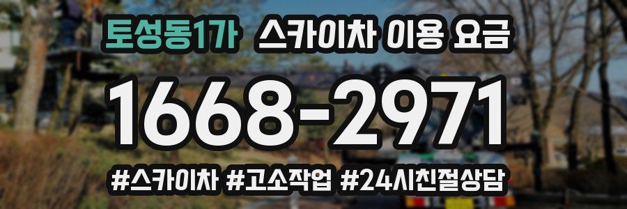 토성동1가 스카이차 이용 요금