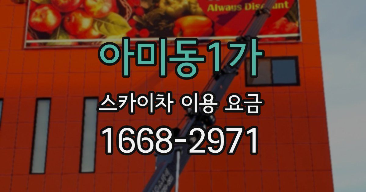 아미동1가 스카이차 이용 요금