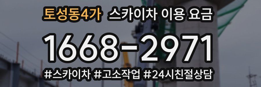 토성동4가 스카이차 이용 요금