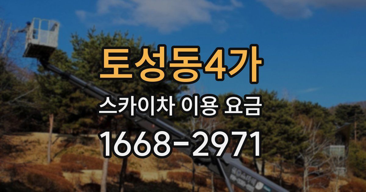 토성동4가 스카이차 이용 요금
