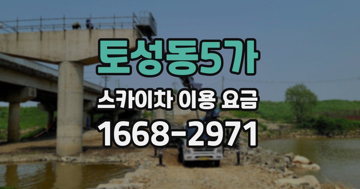 토성동5가 스카이차 이용 요금