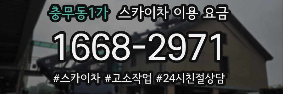 충무동1가 스카이차 이용 요금